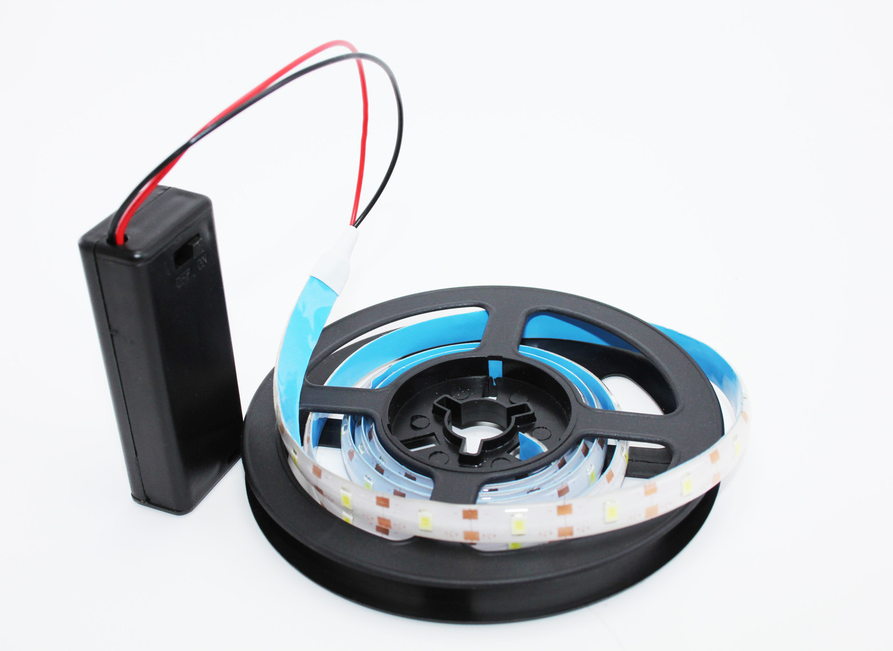 Светодиодная подсветка 2835SMD с блоком для батареек