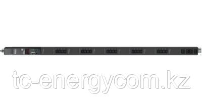 Управляемый блок розеток Tesla Power серии STD 24 розетки, вертикальный монтаж, IEC 60309 32A(2P+E)