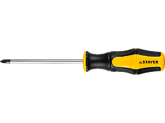 Отвертка STAYER "MASTER" "HERCULES", Сr-V, противоскользящая рукоятка, PH1x100мм