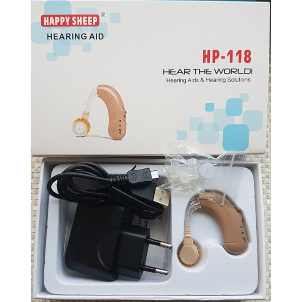 Заушный слуховой аппарат Happy Sheep HP-118 с аккумулятором