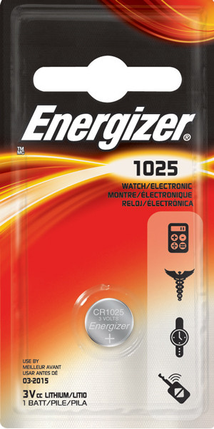 Элемент питания Energizer CR1025 -1 штука в блистере