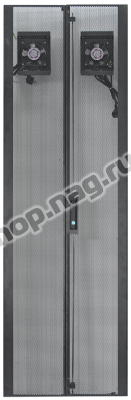 Дверь перфорированная для шкафов Metal Box 42U, ширина 600мм, с вентиляторами - фото 1 - id-p55251013