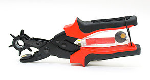 Дырокол для кожи (пробойник), красный, 23 см