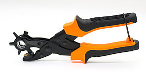 Дырокол для кожи (пробойник), желтый, 23 см