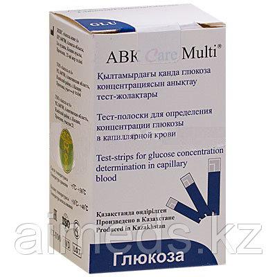 Тест полоски  глюкозы АВК  Care Multi №50