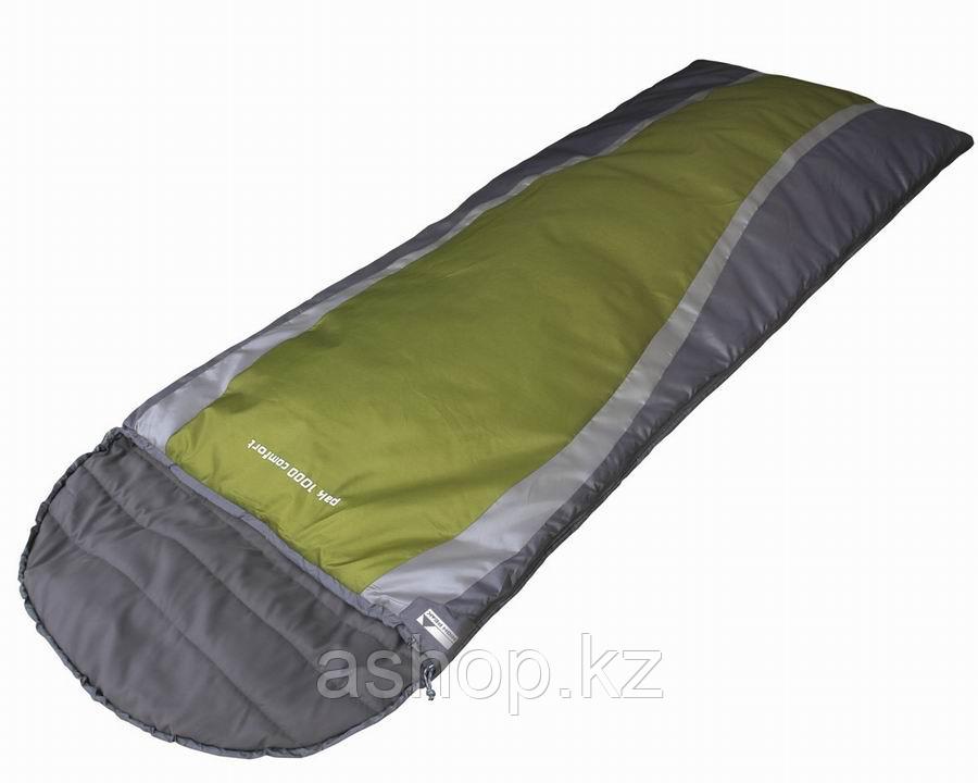 Спальный мешок кемпинговый High Peak PAK 1000 COMORT, Форм-фактор: Прямоугольный, Мест: 1, t°(комфорта): +10°С