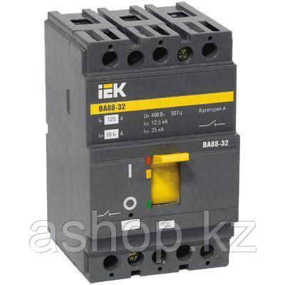 Автоматический выключатель установочный IEK ВА88-32 3P 100А, 230/400 В, Кол-во полюсов: 3, Предел отключения: