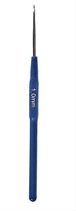 Крючок для вязания с пластиковой ручкой  d-1.0,  13 см 