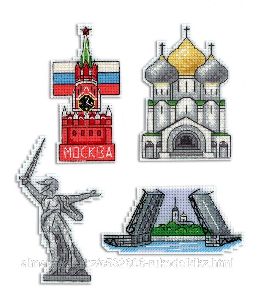 Набор для вышивания "Магниты. Россия"