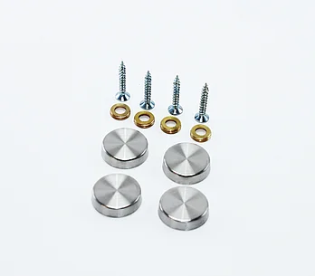 Шуруп в комплекте с декоративным колпачком 16мм нерж 4шт