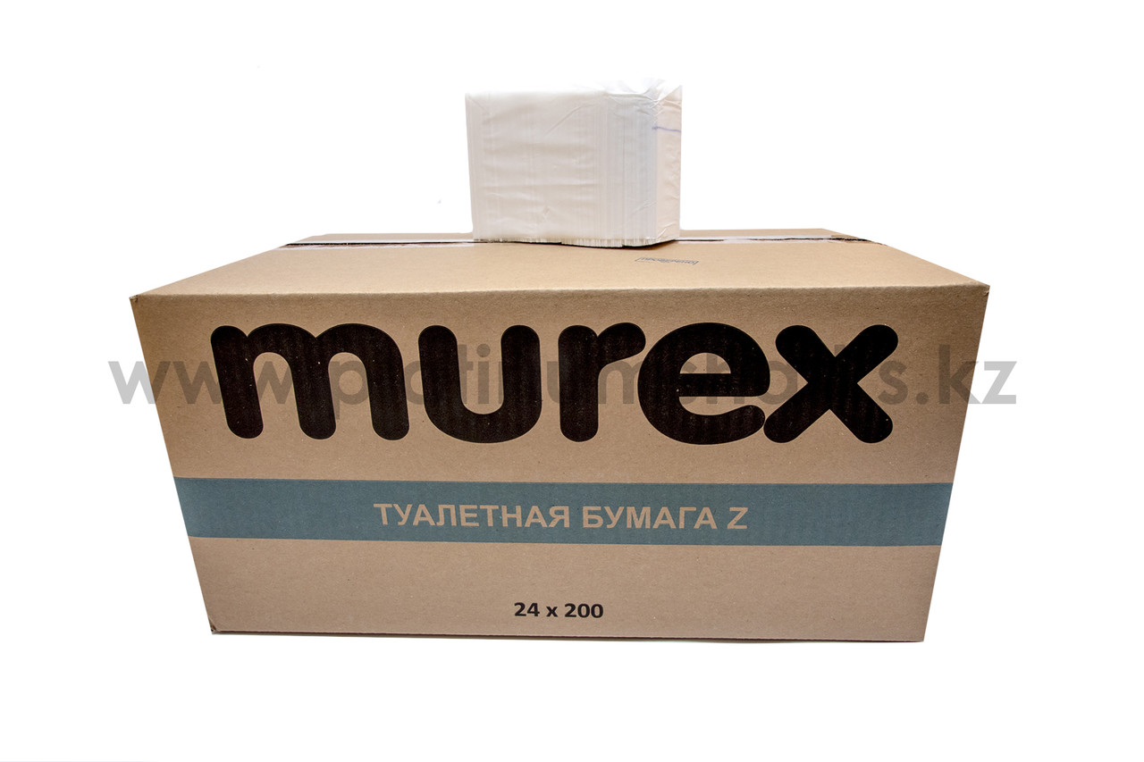 Бумага туалетная листовая Z-укладка, "Murex"