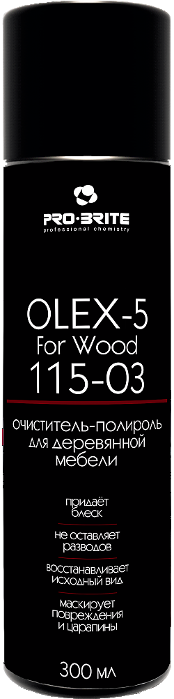 Пена-полироль для деревянной мебели Olex-5 For Wood