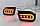 Диодовые вставки в бампер на Land Cruiser Prado 150 2010-18 Красные, фото 6