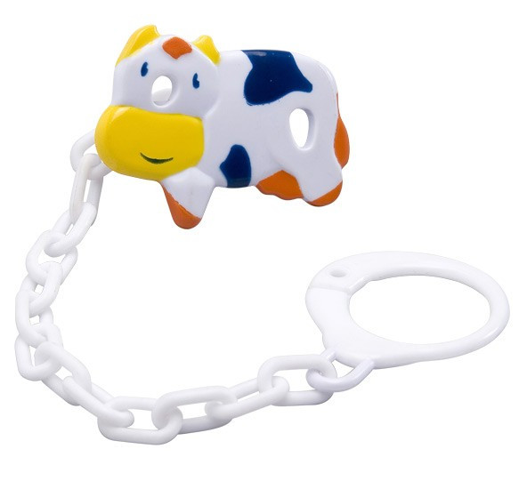 Babyono Держатель-клипса для пустышек Коровка 2
