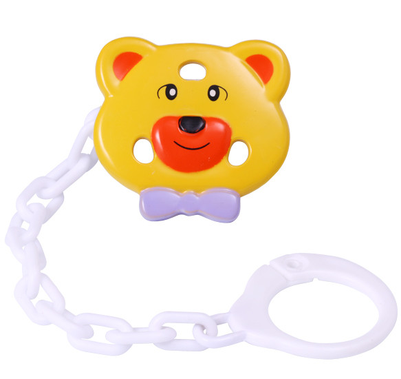 Babyono Держатель-клипса для пустышек Мишка