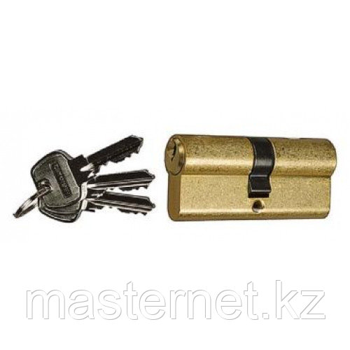 Механизм ЗУБР "МАСТЕР" цилиндровый, тип "ключ-ключ", цвет латунь, 5-PIN, 60мм