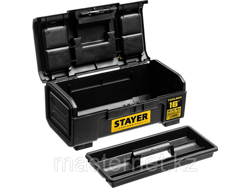 Ящик для инструмента "TOOLBOX-16" пластиковый, STAYER Professional