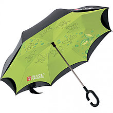 Зонт-трость обратного сложения, эргономичная рукоятка с покрытием Soft Touch// PALISAD