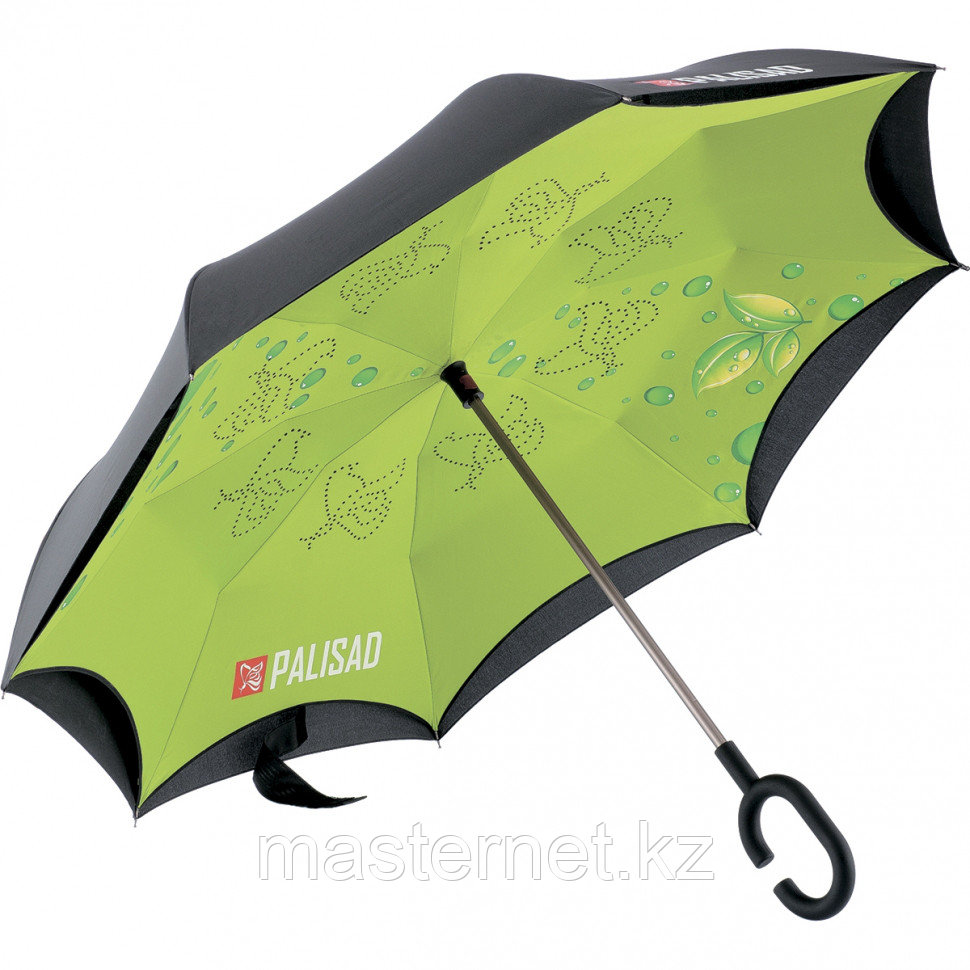 Зонт-трость обратного сложения, эргономичная рукоятка с покрытием Soft Touch// PALISAD - фото 1 - id-p55325442