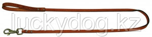 Поводок 13/2 двойной кожаный Наша ручная работа, 130см х 13мм