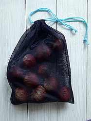 Синтетика. Многоразовый мешочек авоська для овощей и фруктов.