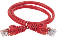 ITK Коммутационный шнур (патч-корд), кат.5Е UTP, 1,5м, красный, фото 1