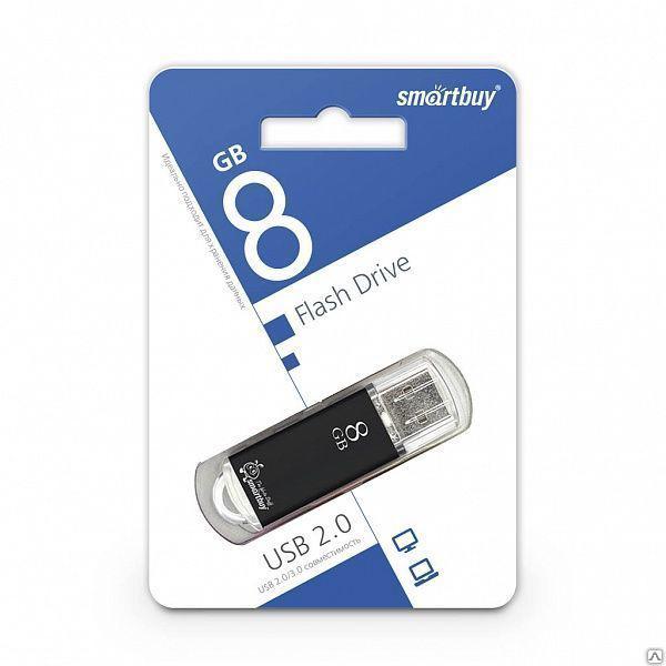 Smartbuy 8GB V-Cut Black - фото 1 - id-p27677097
