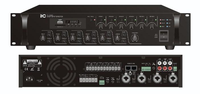 ITC Audio TI-5006S 6-ти зонный микширующий усилитель с аттенюатором и USB