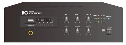 ITC Audio T-B120TB Микширующий усилитель с USB/SD/TUNER и bluetooth