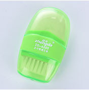 Ластик с щеткой овальная в ассортименте Зеленый