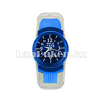 Точилка с ластиком и щеткой Часы 3 в 1 в ассортименте синий