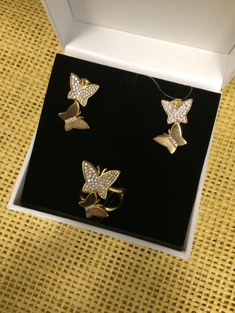Набор Серьги и Кольцо🦋
