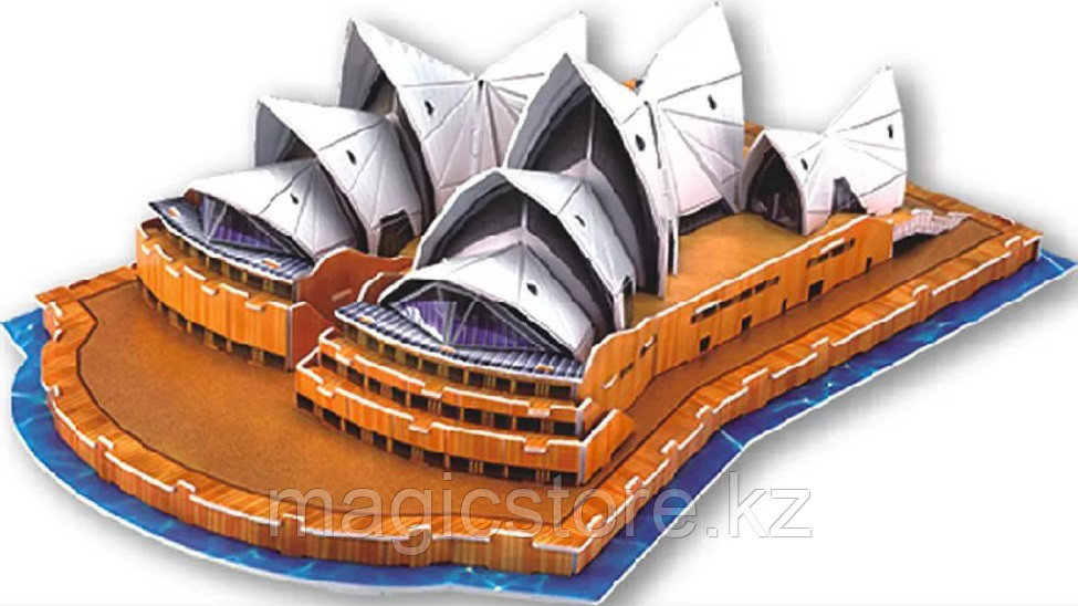 3D Puzzle LingLeSi Sydney Opera House, 26pcs Пазл Сиднейский оперный театр, 26 деталей