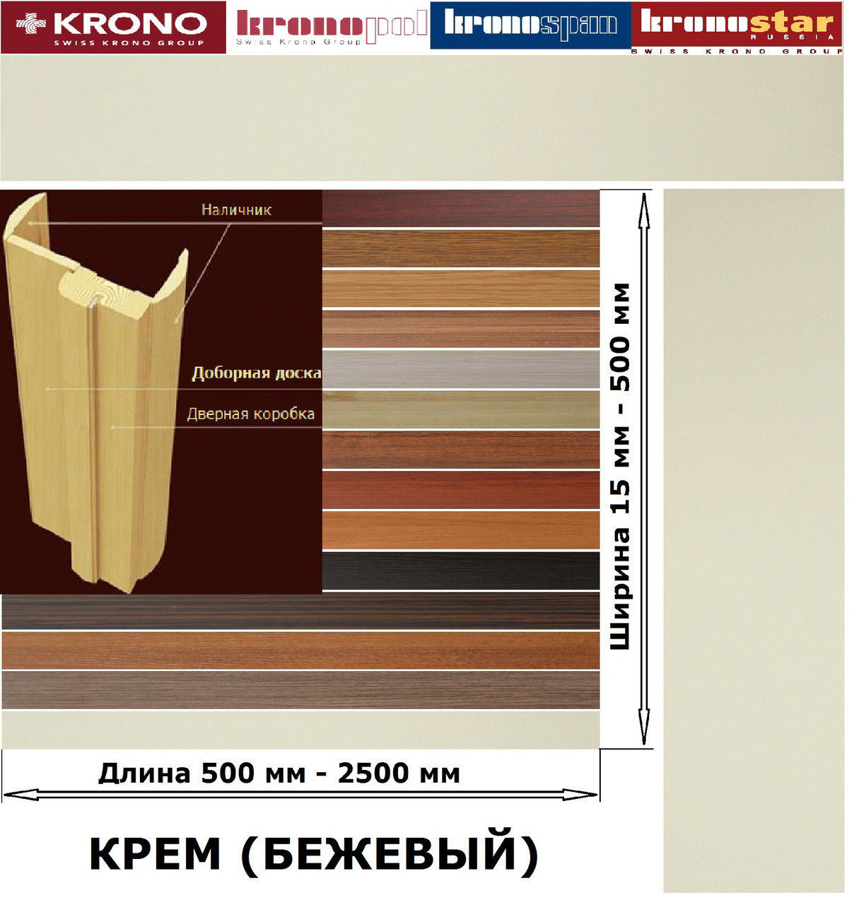 Доборная доска, планка (ДОБОРКА, ДОБОРЫ) слоновая кость - фото 1 - id-p51148573