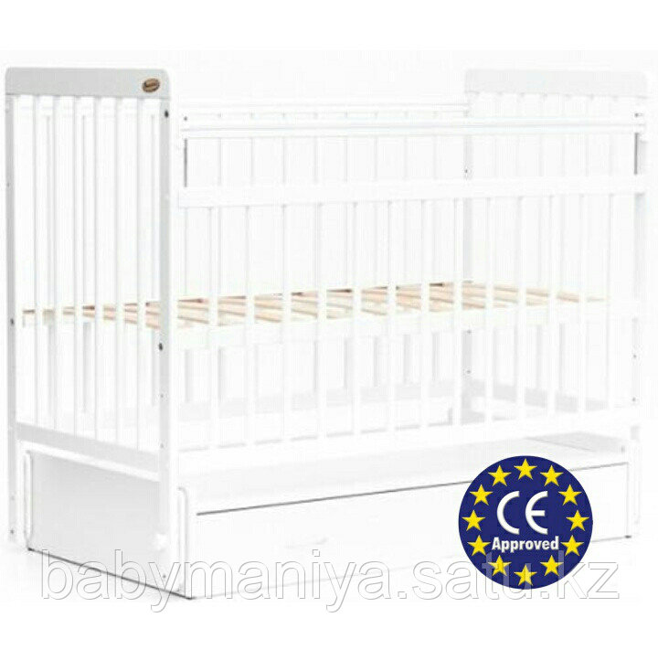 Кроватка Bambini Евро стиль M 01.10.04 цвет Белый
