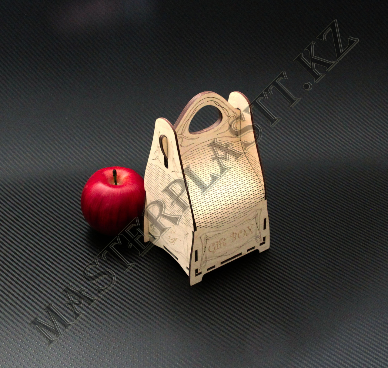 Подарочная коробка "Gift box" из дерева 11х9,5х19см, фото 1