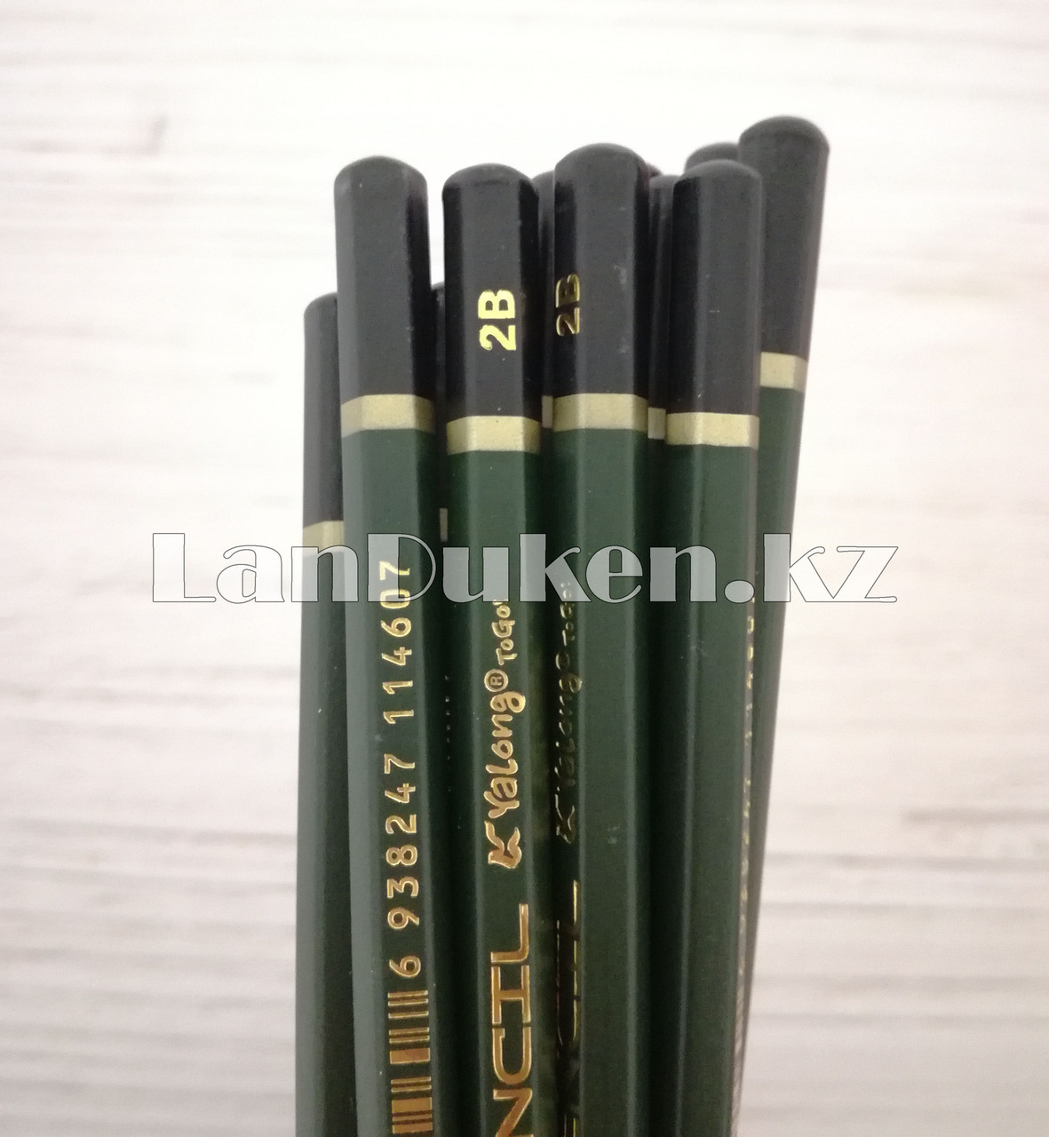 Простые карандаши 12 штук в упаковке (2B) - фото 4 - id-p55338302