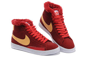 зимние кроссовки женские Nike Air Max красные , фото 2