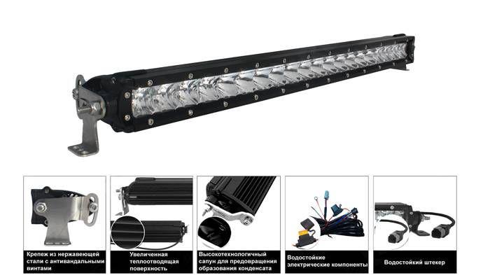 LED BAR панели (однорядная панель серия S1 5 Вт) ALO-S1-20-P7E7J - фото 2 - id-p5585352