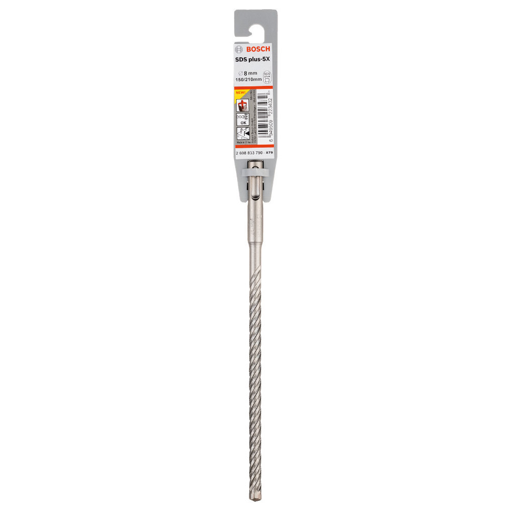 Бур по бетону 8*150*210мм SDS-plus-5X BOSCH 2608833790