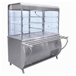 Прилавок-витрина холодильный ПВВ(Н)-70М-С-01 с гастроемкостями (саладэт закрыт., 1120 мм.)