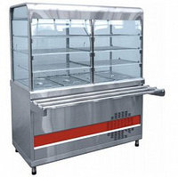 Прилавок-витрина холодильный ПВВ(Н)-70КМ-С-НШ вся нерж. плоский стол (1120мм)