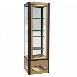 Холодильная витрина Carboma R400Свр Люкс (золото)
