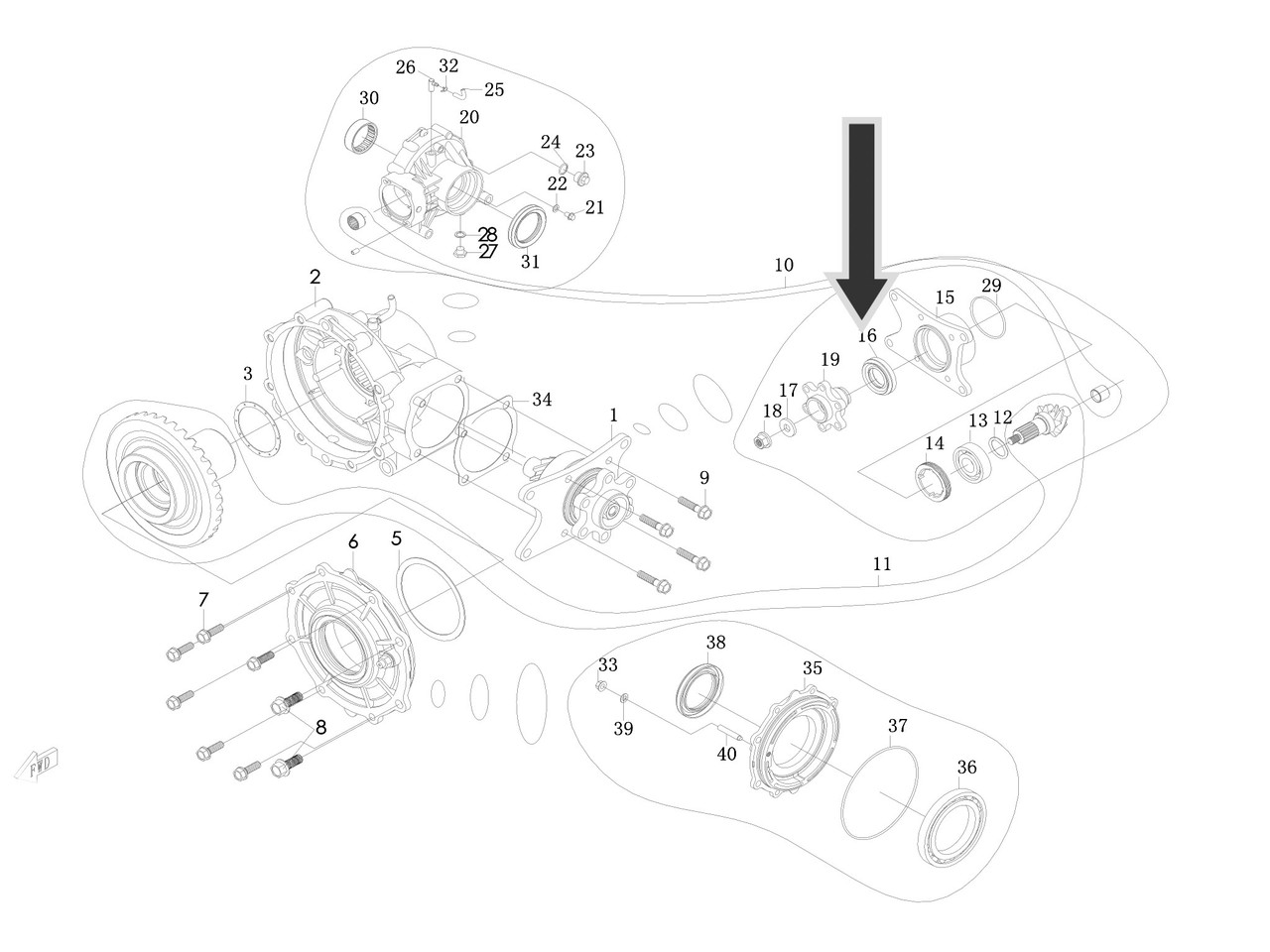 Сальник 35х61х9 CF Moto OEM 0180-331007 - фото 2 - id-p3830750