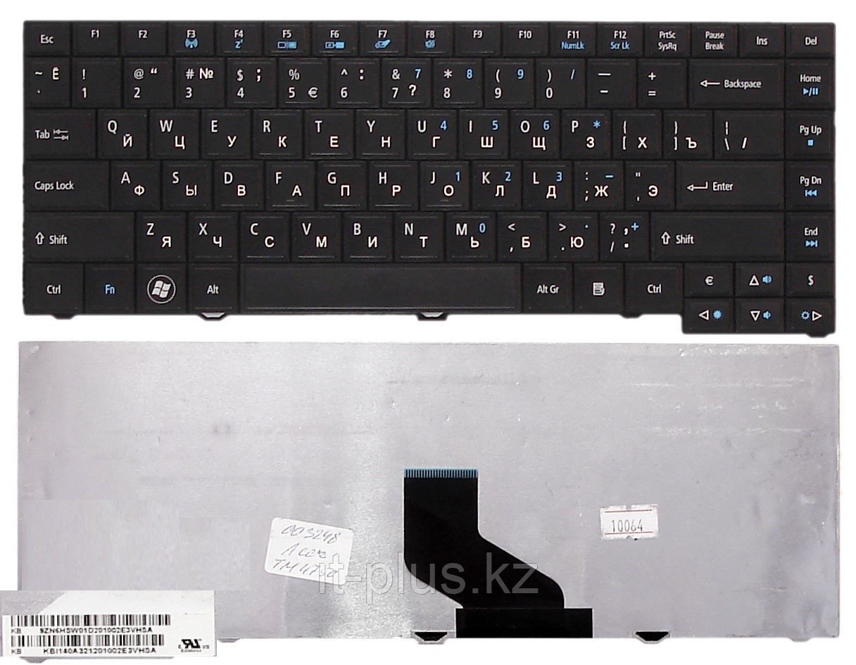 Клавиатура для ноутбука Acer TravelMate TM4750/ RU, черная