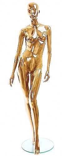 Женские манекены для одежды "Блестящие-Золото 2"
