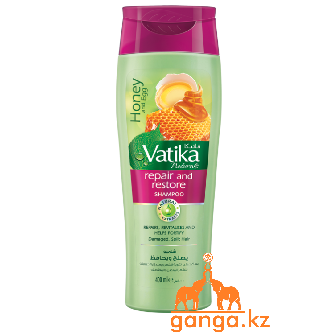 Шампунь Восстанавливающий с Яичным Протеином Ватика (Repair & Restore Vatika DABUR), 400 мл