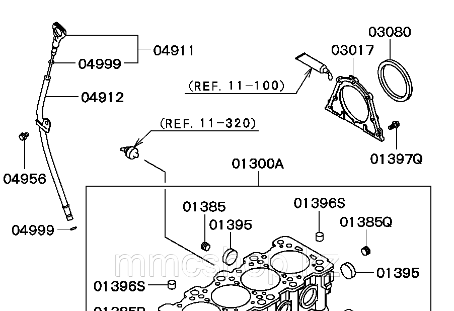 Сальник вала коленчатого задний Mitsubishi md359158 - фото 2 - id-p55534979