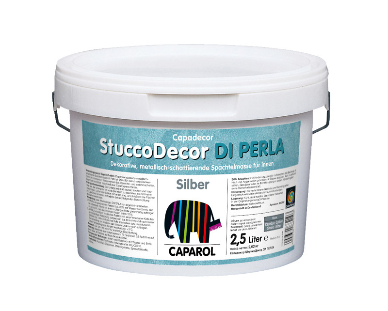 Материал лакокрасочный декоративный Capadecor Stucco Di Perla Silber 2.5л - фото 1 - id-p54245546