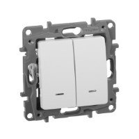 ETIKA WHITE ВЫКЛ.2КЛ С/П